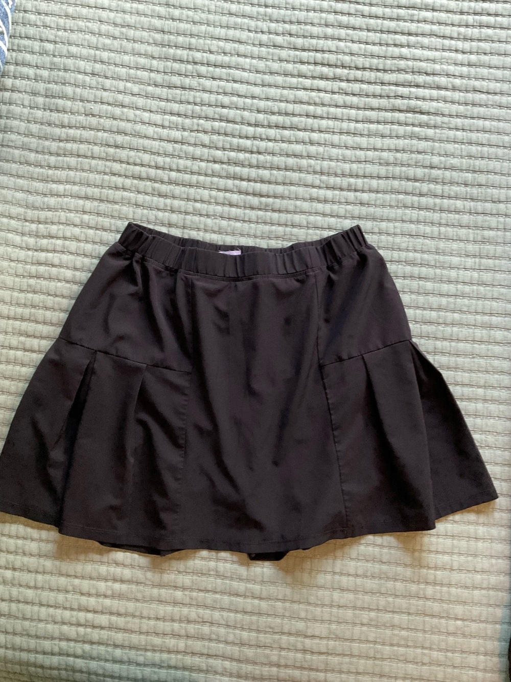 Baleaf Black Circle Skater Mini Skirt